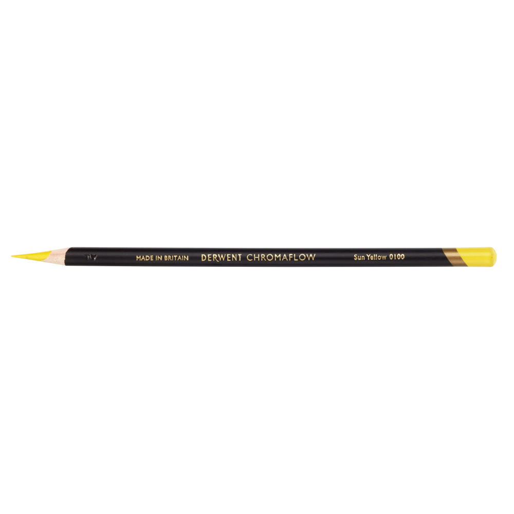 Chromaflow colored pencil - Derwent - 0100, Sun Yellow