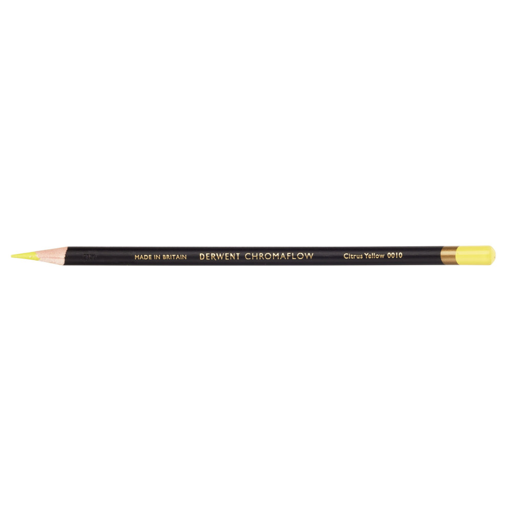 Chromaflow colored pencil - Derwent - 0010, Citrus Yellow