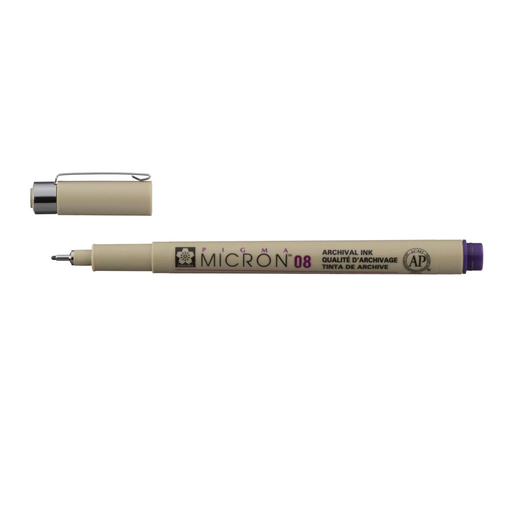 Cienkopis Pigma Micron 08 - Sakura - Purple, 0,5 mm