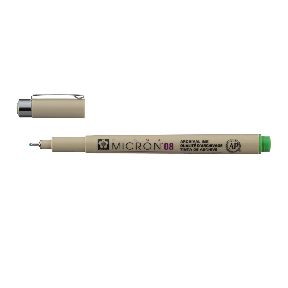 Pigma Micron Fineliner 08 - Sakura - Fresh Green, 0,5 mm