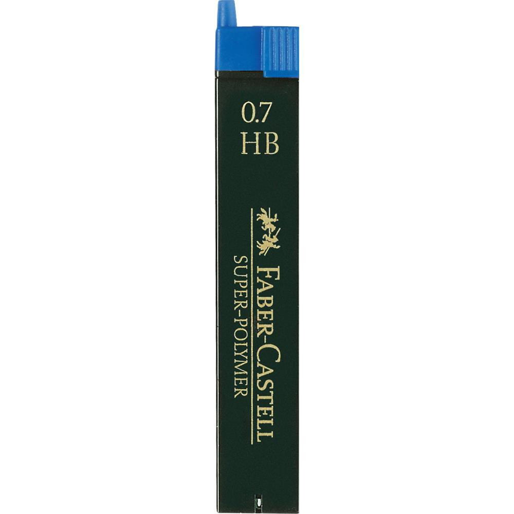 Wkłady grafitowe Super Hi Polymer, 0,7 mm - Faber-Castell - HB, 12 szt.