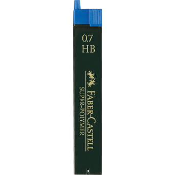 Wkłady grafitowe Super Hi Polymer, 0,7 mm - Faber-Castell - HB, 12 szt.