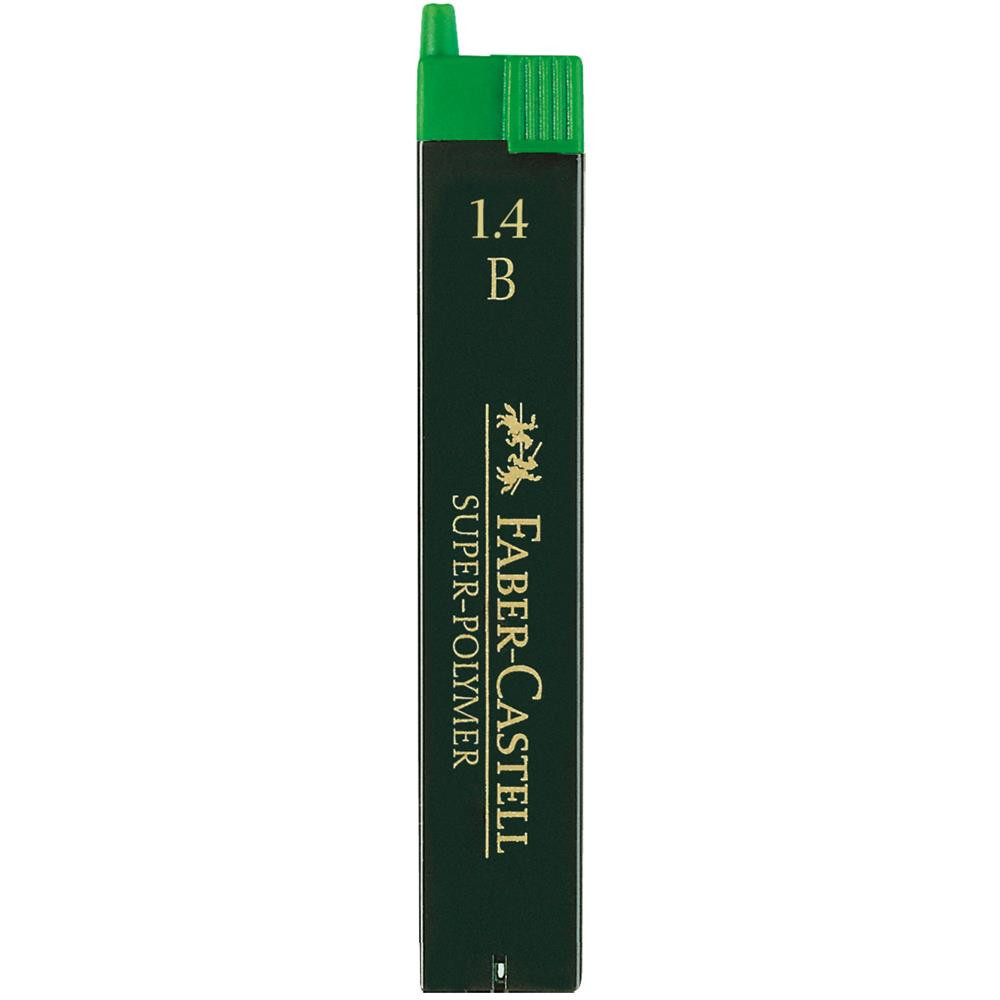 Mechanical pencil lead refills, 1,4 mm - Faber-Castell - B, 6 pcs.