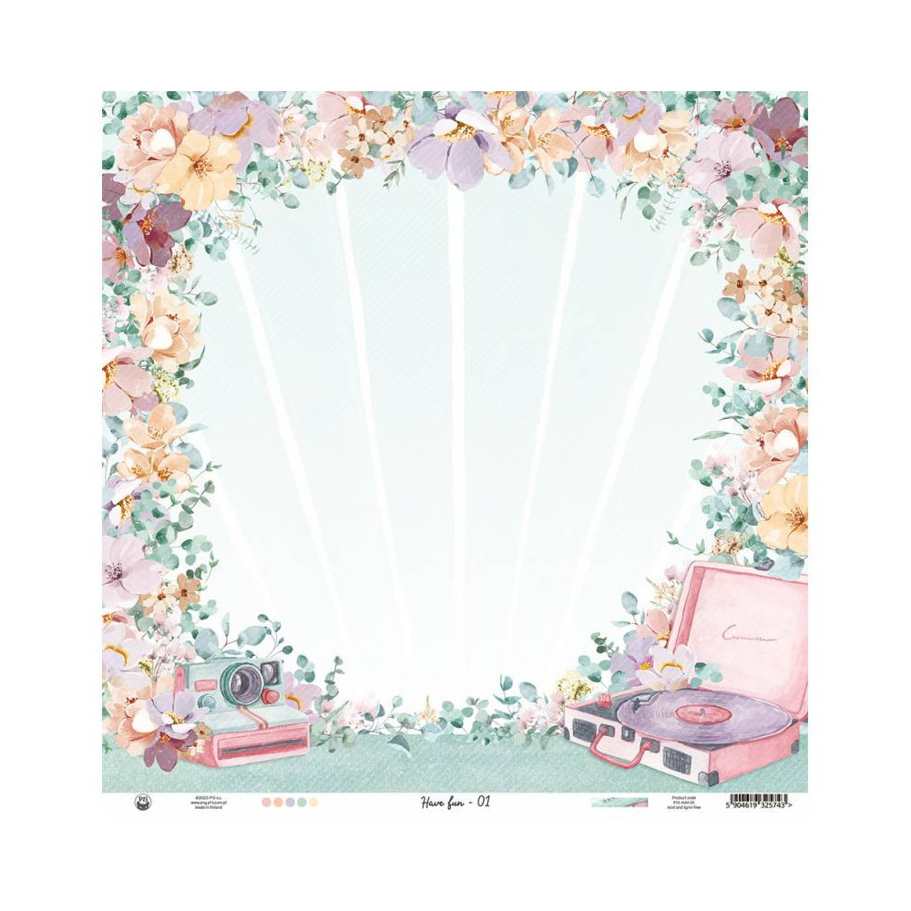 Papier do scrapbookingu 30,5 x 30,5 cm - Piątek Trzynastego - Have Fun 01