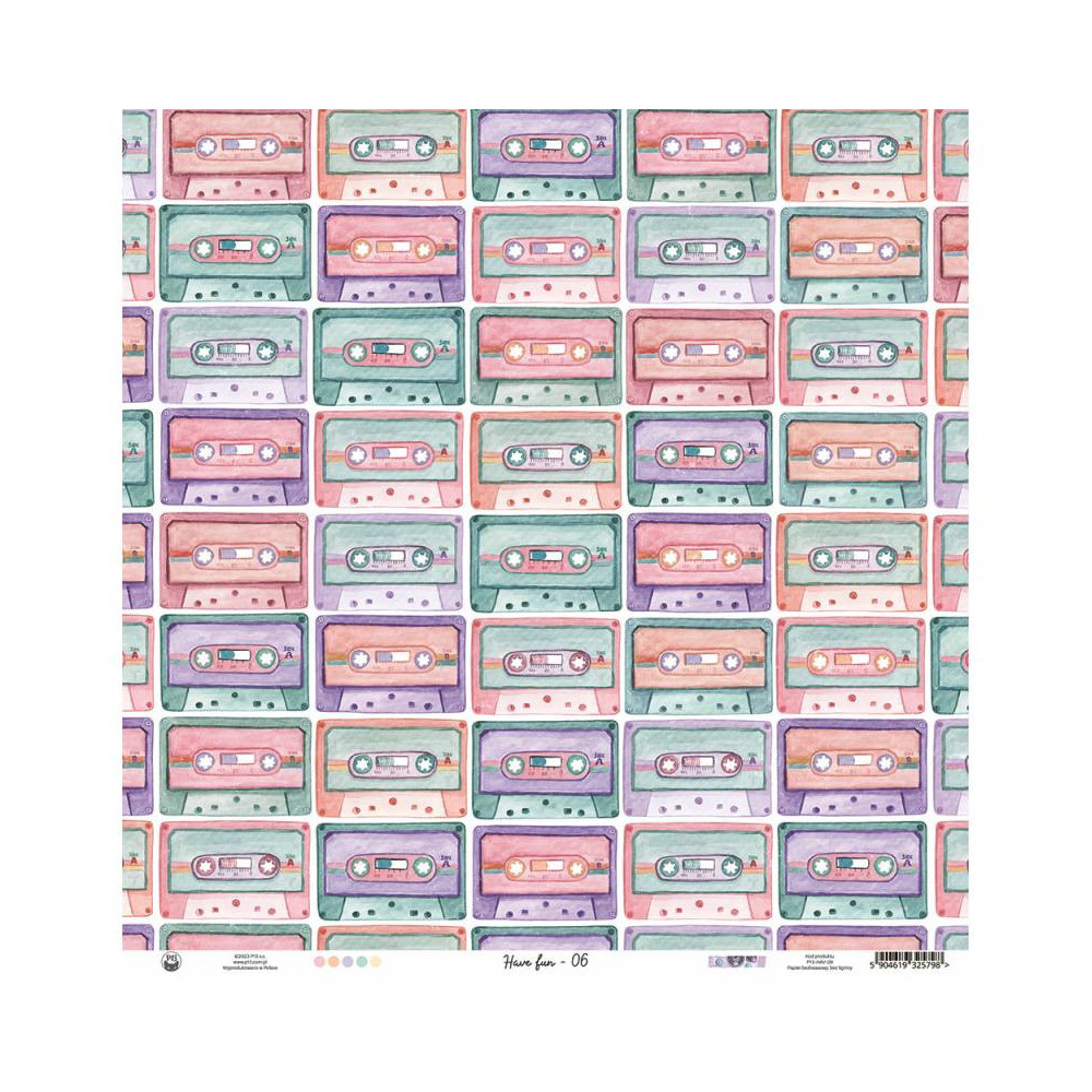 Papier do scrapbookingu 30,5 x 30,5 cm - Piątek Trzynastego - Have Fun 06