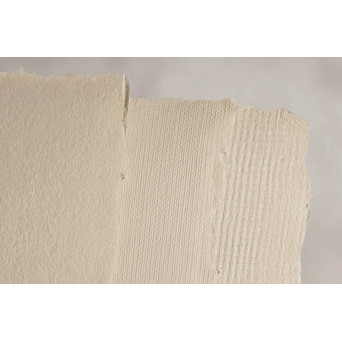 Handmade paper - Kalander - cappuccino, linen, A4
