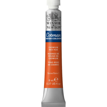 Cotman Watercolor Paint - Winsor & Newton - Cadmium Red Hue, 8 ml