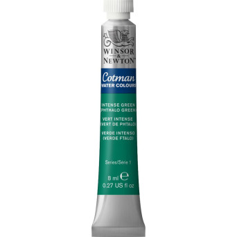 Farba akwarelowa Cotman - Winsor & Newton - Intense Green Row, 8 ml