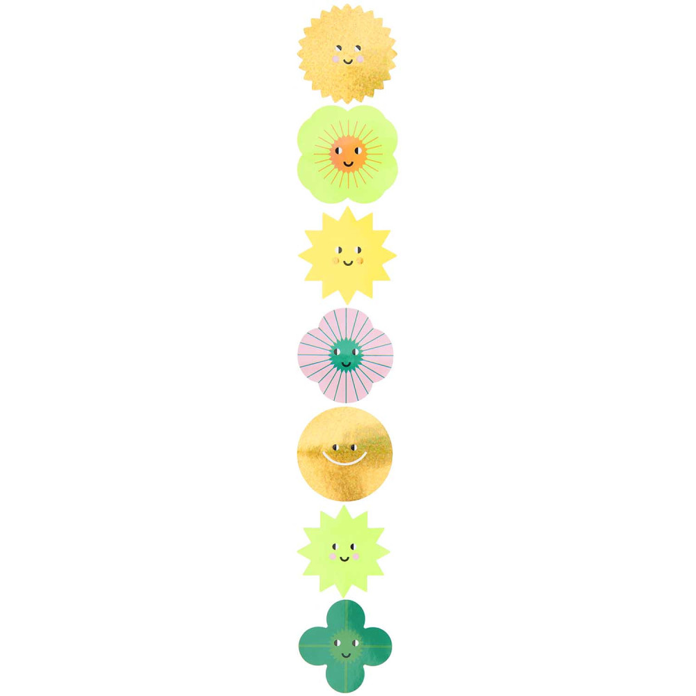 Stickers Suns, Shamrocks - Rico Design - 7 designs, 120 pcs.