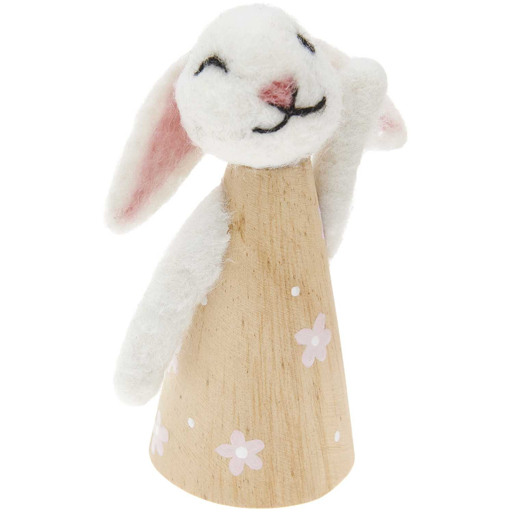 Ozdobna figurka, Króliczek - Rico Design - 6 x 13 cm