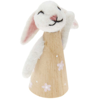 Ozdobna figurka, Króliczek - Rico Design - 6 x 13 cm