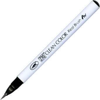 Zig Clean Color Real Brush Pen - Kuretake - 010, Black