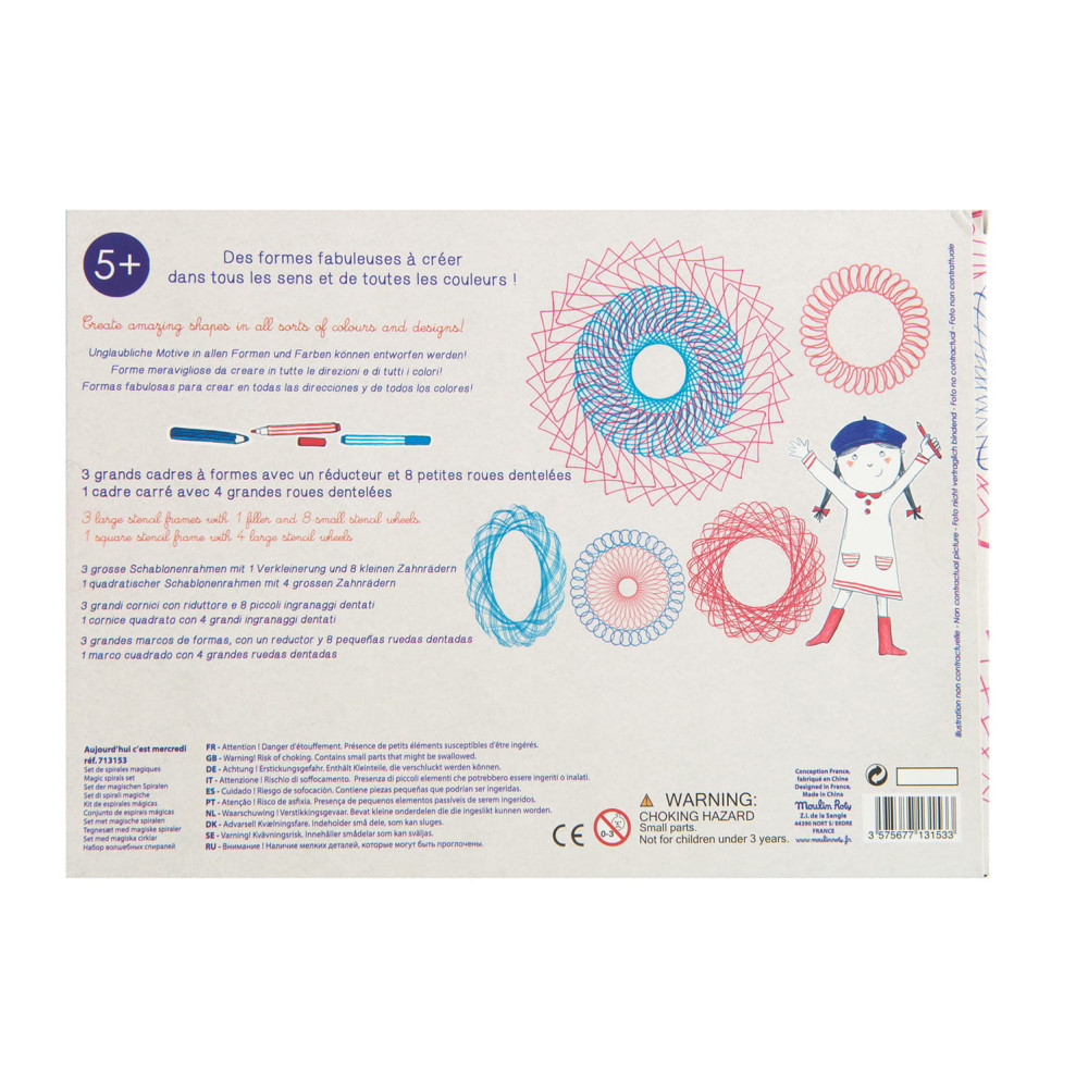 Zestaw do rysowania - Moulin Roty - Magiczne Spirale