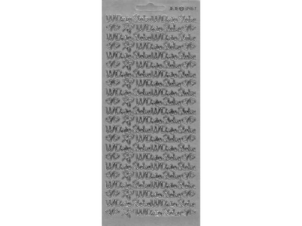 Stickers - W Dniu Ślubu 3467 Silver