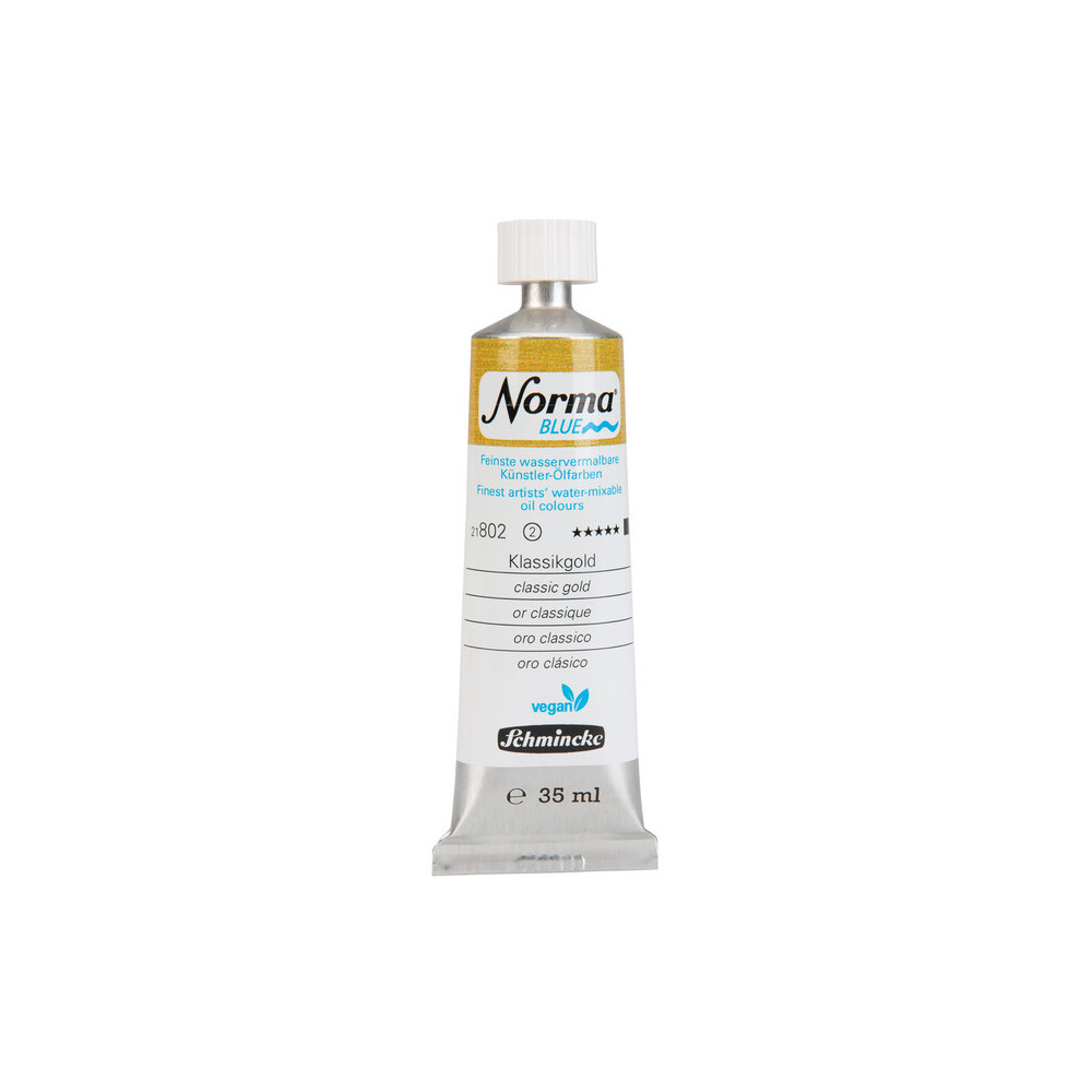 Farba olejna Norma Blue - Schmincke - 802, Classic Gold, 35 ml