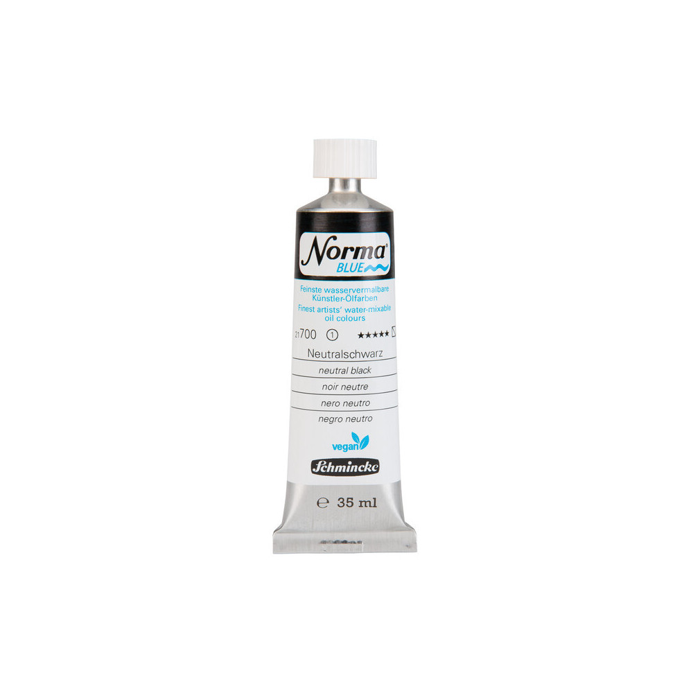 Farba olejna Norma Blue - Schmincke - 700, Neutral Black, 35 ml