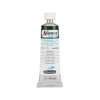 Norma Blue water-mixable oil paint - Schmincke - 514, Sap Green, 35 ml