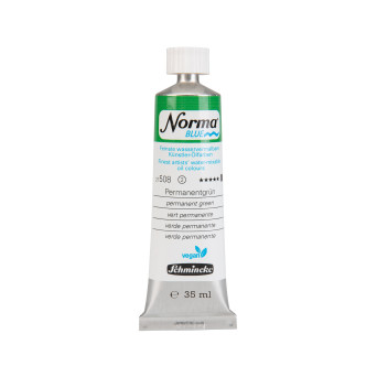 Farba olejna Norma Blue - Schmincke - 508, Permanent Green, 35 ml