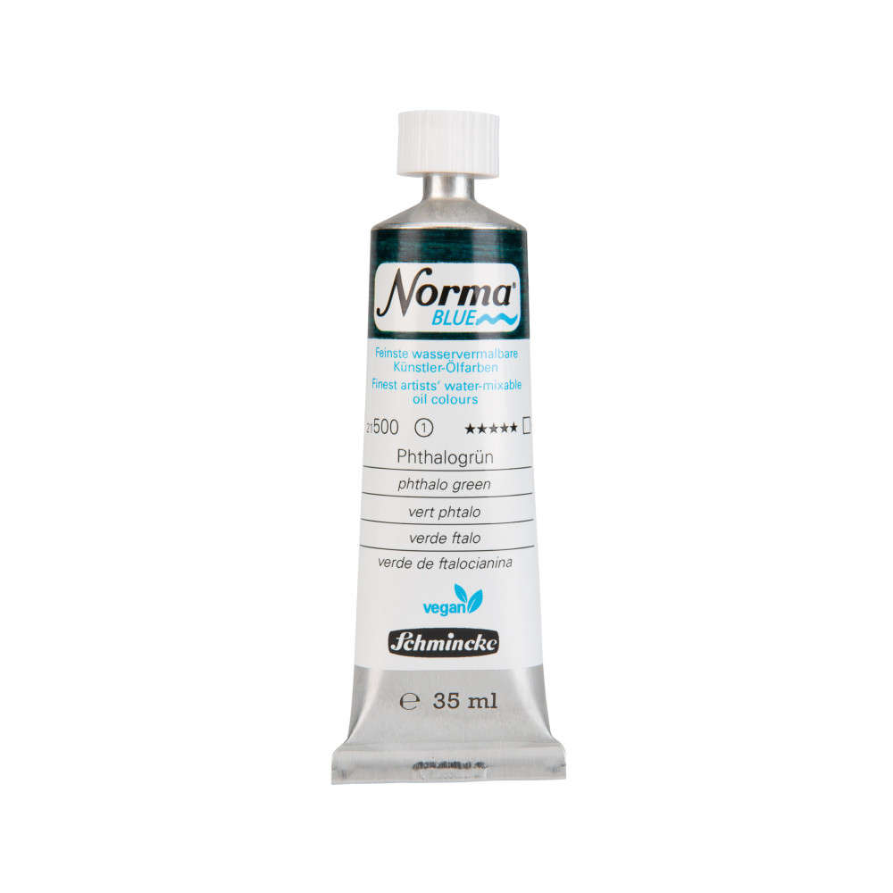 Farba olejna Norma Blue - Schmincke - 500, Phthalo Green, 35 ml