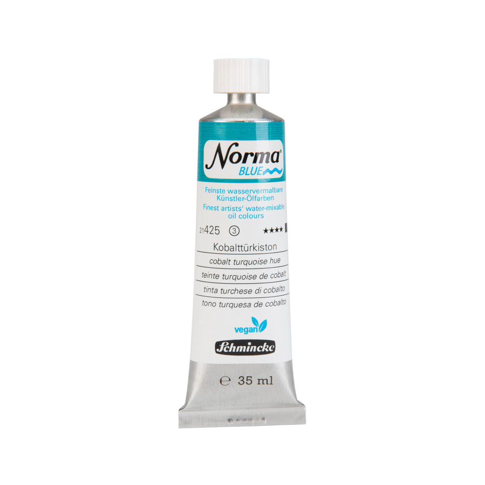 Farba olejna Norma Blue - Schmincke - 425, Cobalt Turquoise Hue, 35 ml