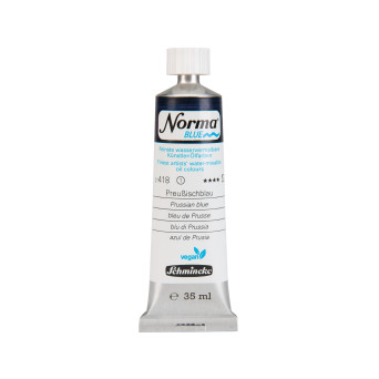 Norma Blue water-mixable oil paint - Schmincke - 418, Prussian Blue, 35 ml