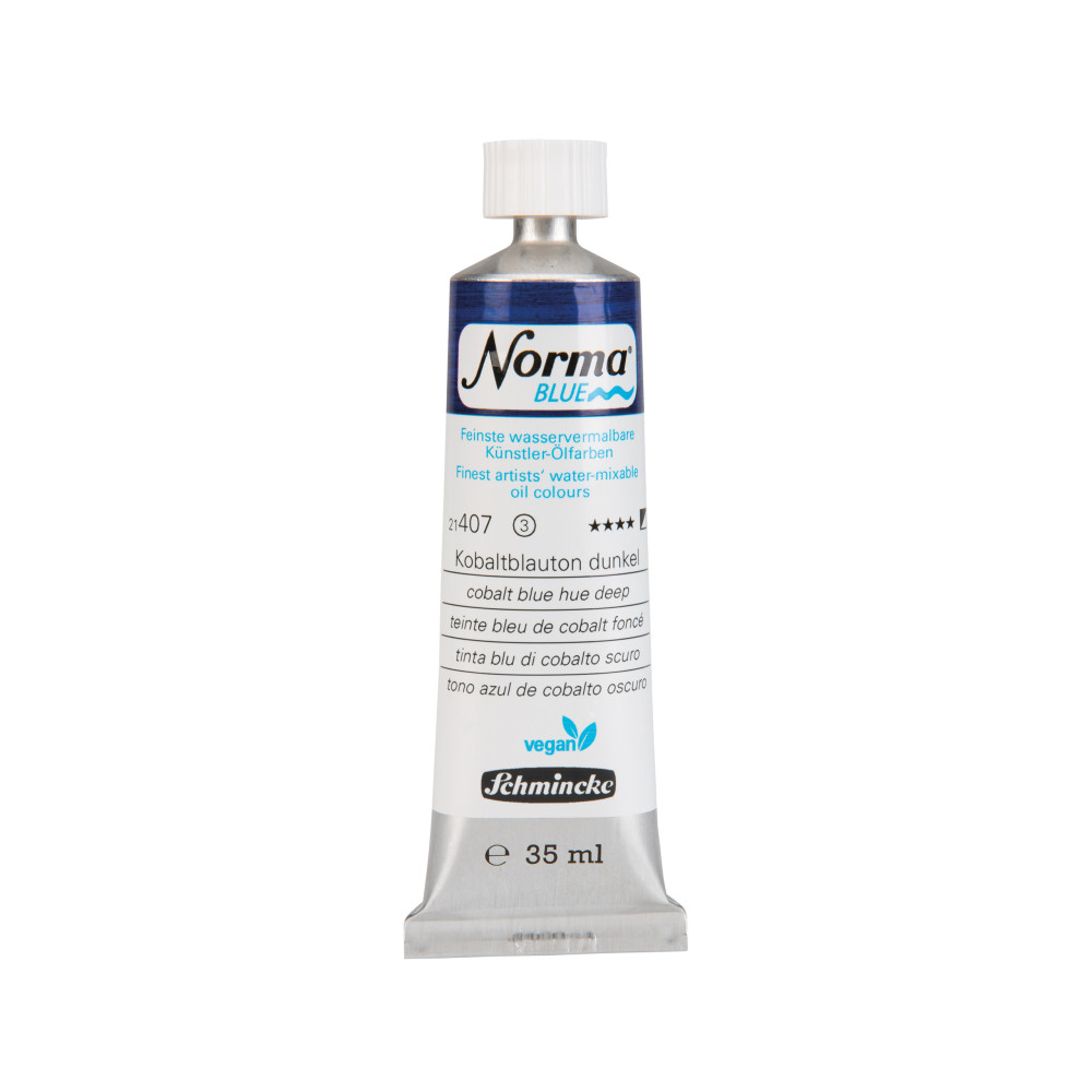 Farba olejna Norma Blue - Schmincke - 407, Cobalt Blue Hue Deep, 35 ml