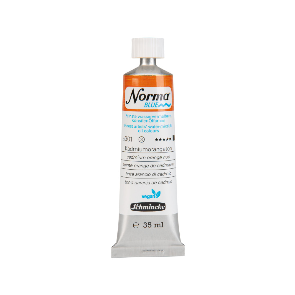 Norma Blue water-mixable oil paint - Schmincke - 301, Cadmium Orange Hue, 35 ml