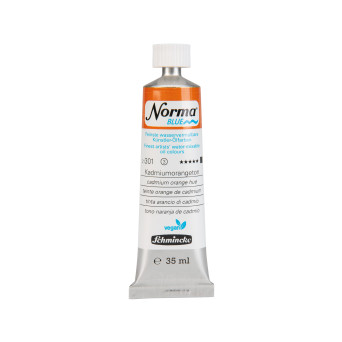 Norma Blue water-mixable oil paint - Schmincke - 301, Cadmium Orange Hue, 35 ml
