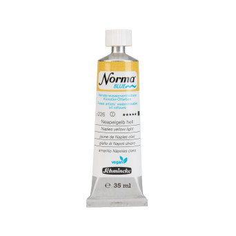 Norma Blue water-mixable oil paint - Schmincke - 226, Naples Yellow Light, 35 ml