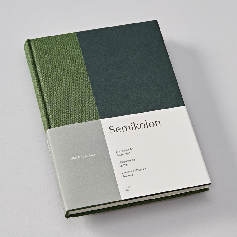Notebook Natural Affair, A5 - Semikolon - Botanic, dotted, 176 pages