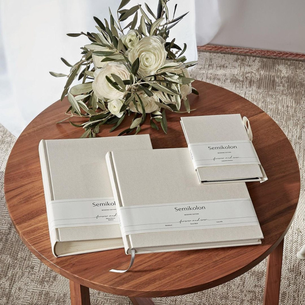 Księga gości Heritage Line, Wedding Edition - Semikolon - Chamois, 180 stron