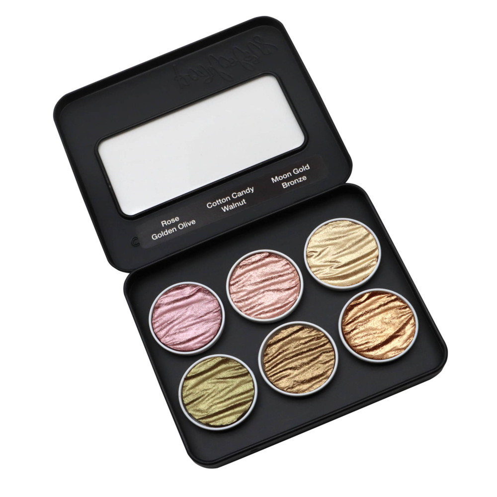 Zestaw akwareli, Lisi - Coliro Pearl Colors - 6 kolorów