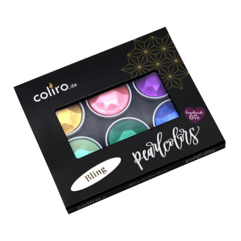 Set of watercolor paints, Bling - Coliro Pearl Colors - 30 mm, 6 pcs.