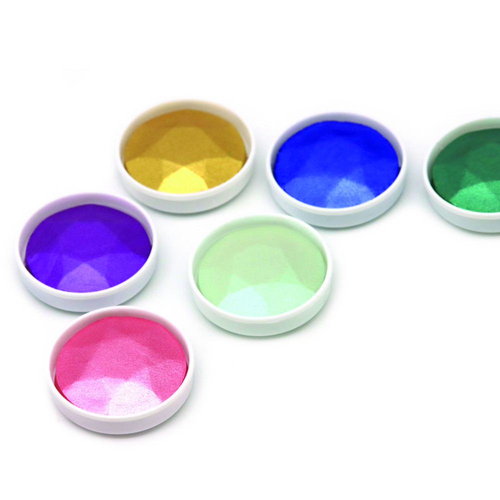 Zestaw akwareli, Bling - Coliro Pearl Colors - 6 kolorów