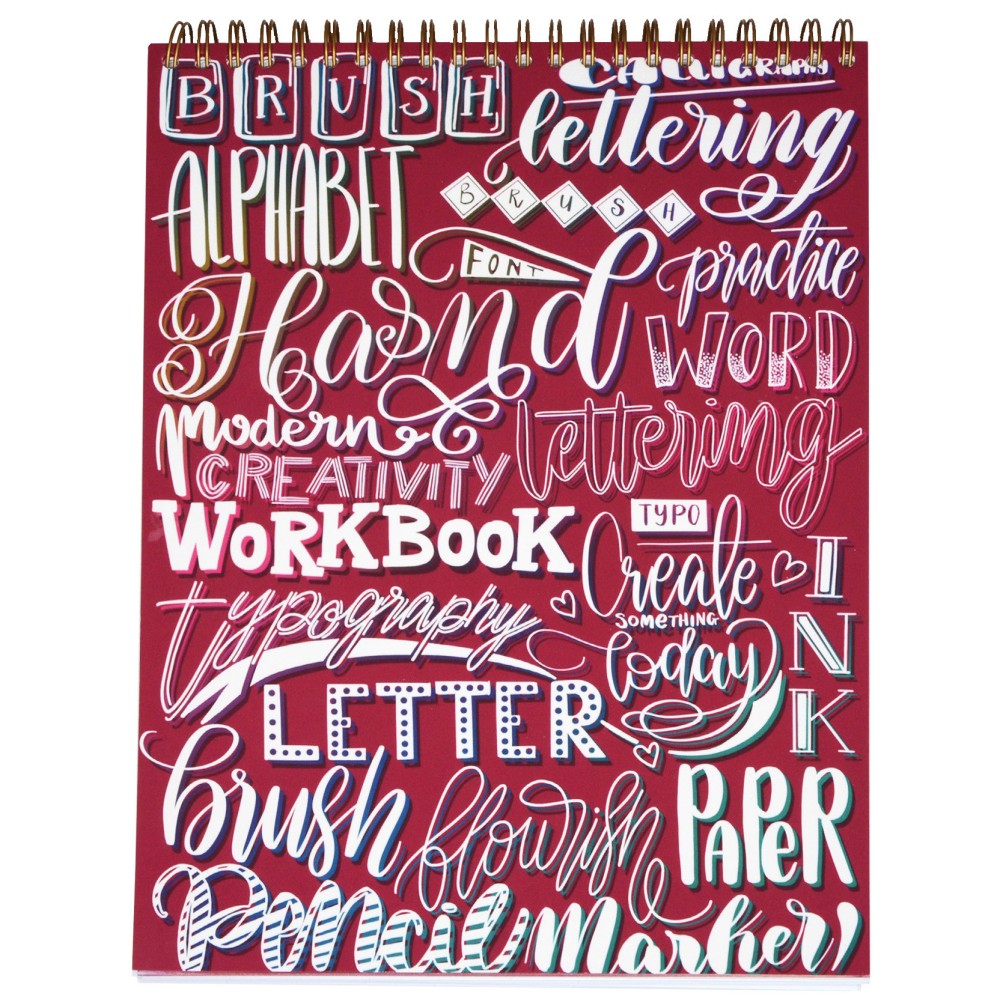 Zeszyt z ćwiczeniami do brush letteringu Flourishing, B5 - Devangari - 170 g/m2