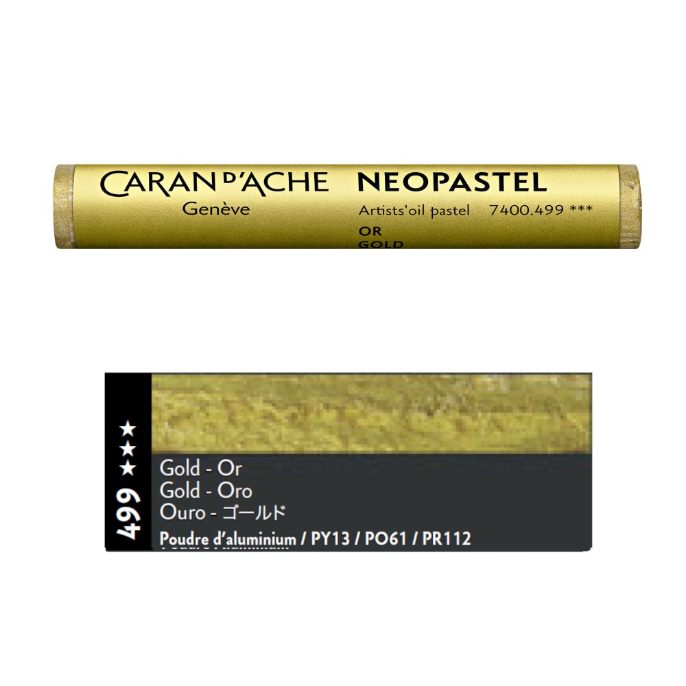 Pastel olejna Neopastel - Caran d'Ache - 499, Gold