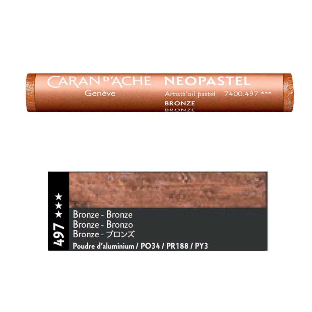 Pastel olejna Neopastel - Caran d'Ache - 497, Bronze