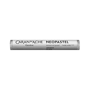Neopastel Artists' oil pastel - Caran d'Ache - 498, Silver