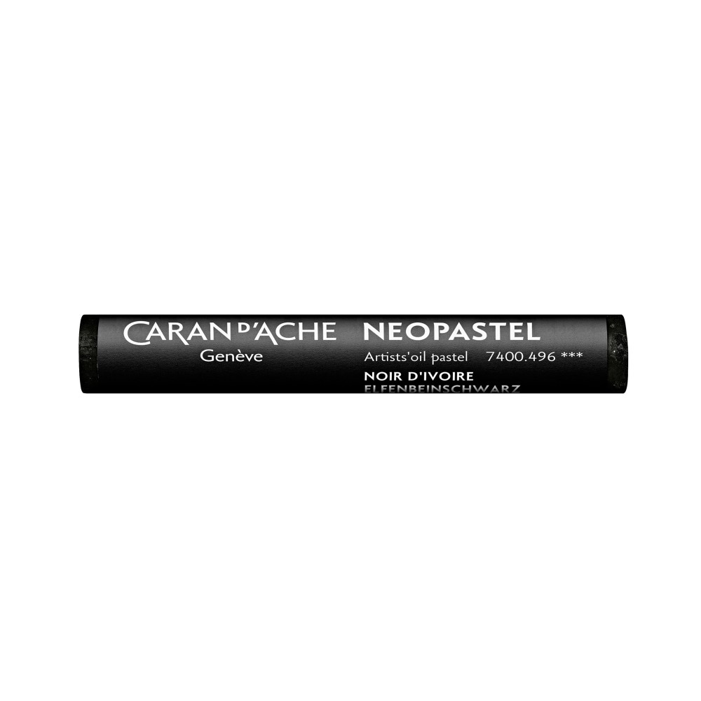 Neopastel Artists' oil pastel - Caran d'Ache - 496, Ivory Black