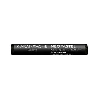 Neopastel Artists' oil pastel - Caran d'Ache - 496, Ivory Black