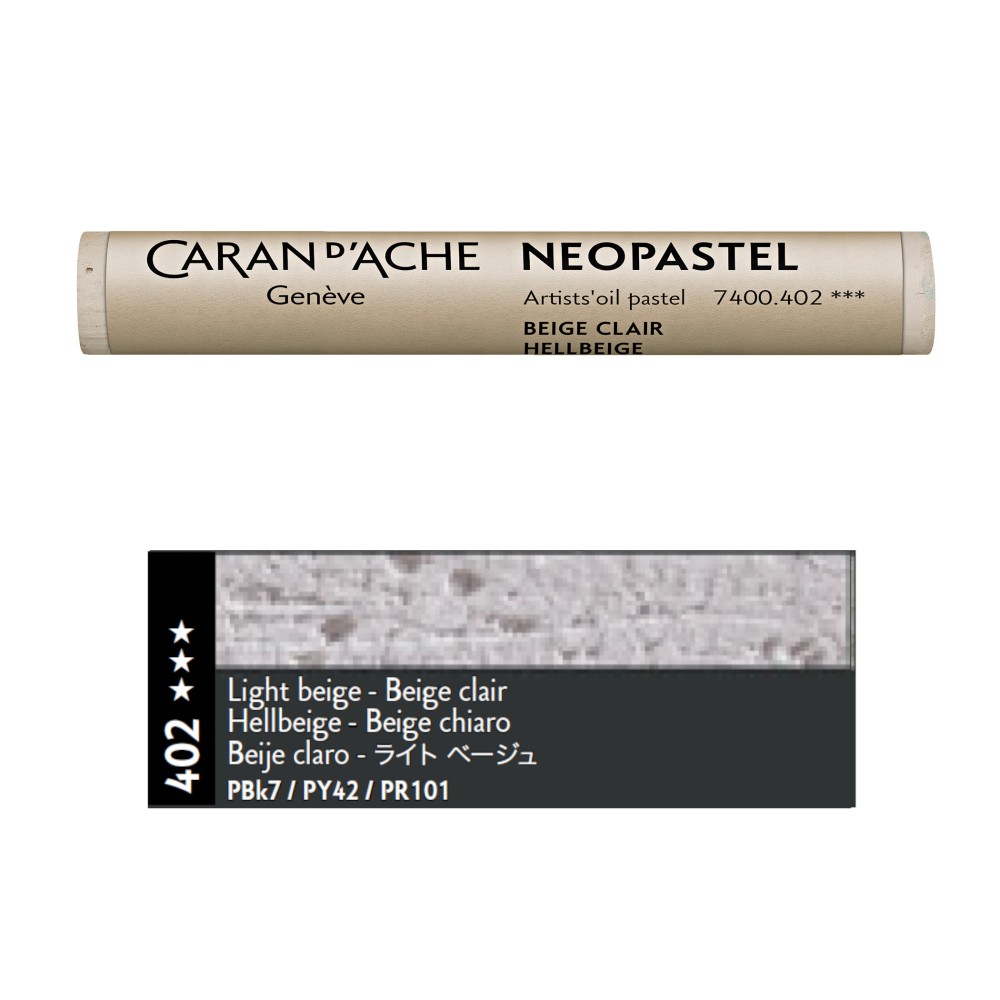 Pastel olejna Neopastel - Caran d'Ache - 402, Light Beige