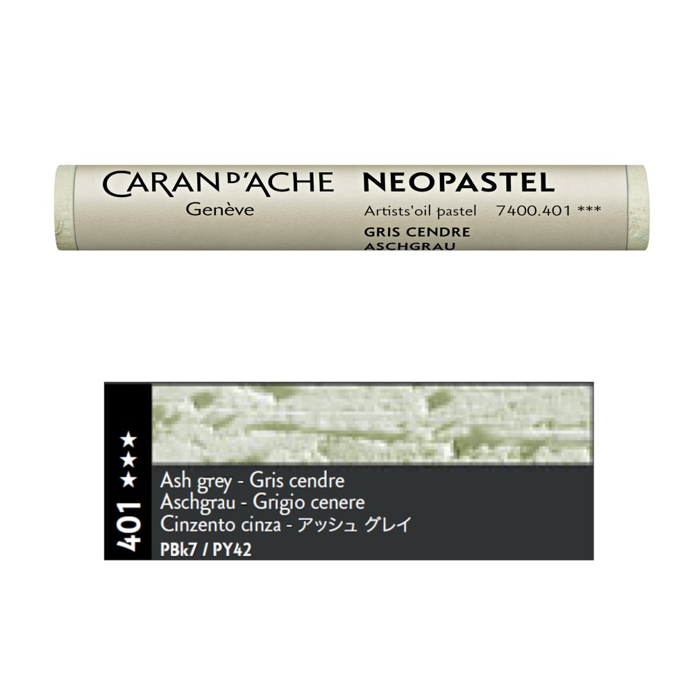 Pastel olejna Neopastel - Caran d'Ache - 401, Ash Grey