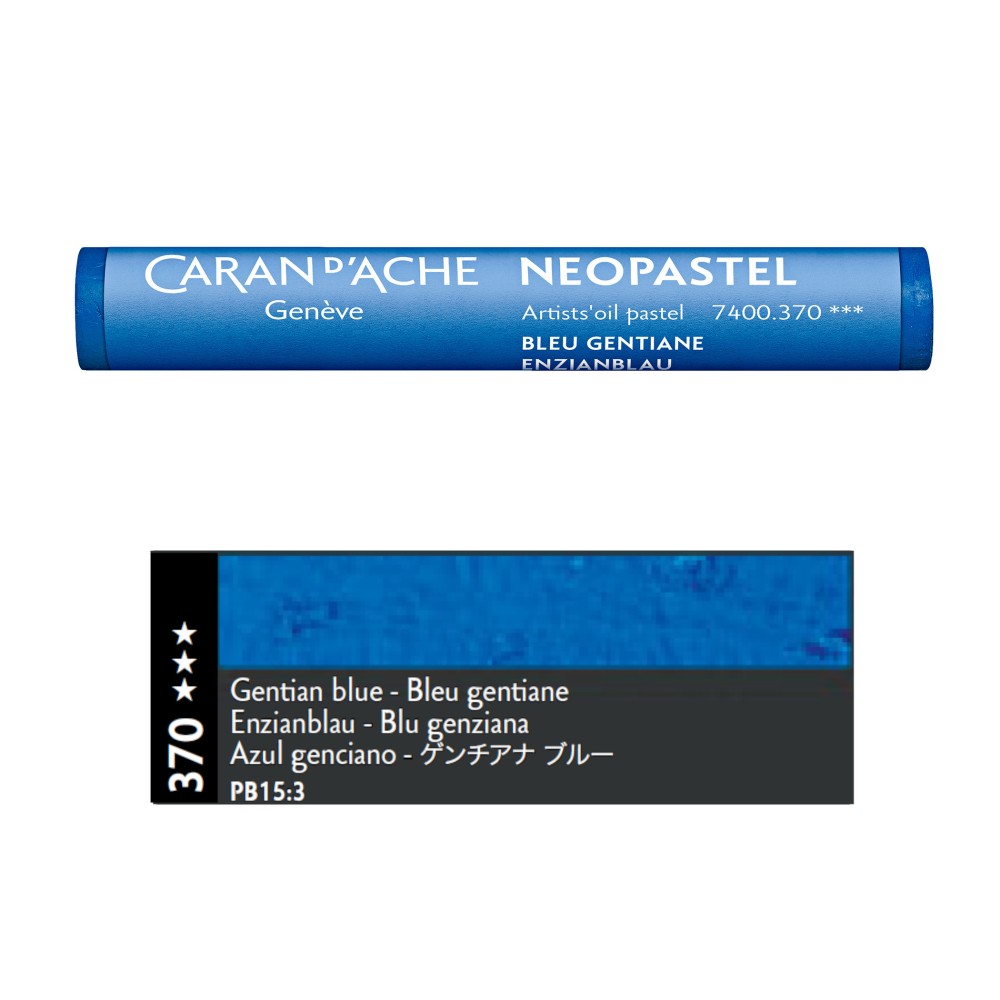 Pastel olejna Neopastel - Caran d'Ache - 370, Gentian Blue