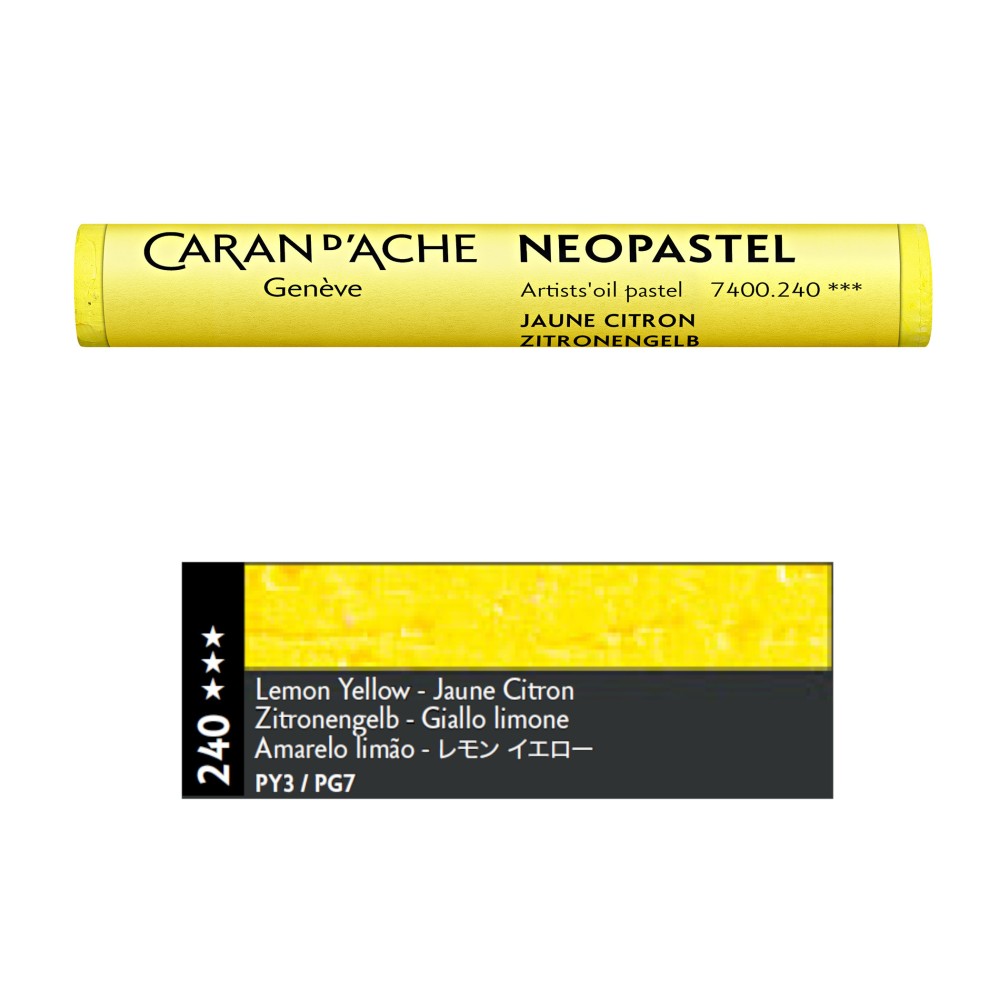 Pastel olejna Neopastel - Caran d'Ache - 240, Lemon Yellow