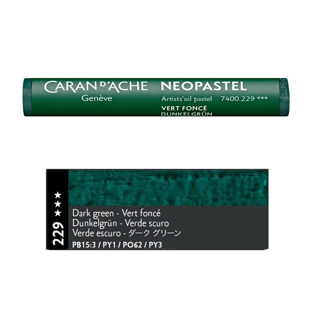 Pastel olejna Neopastel - Caran d'Ache - 229, Dark Green