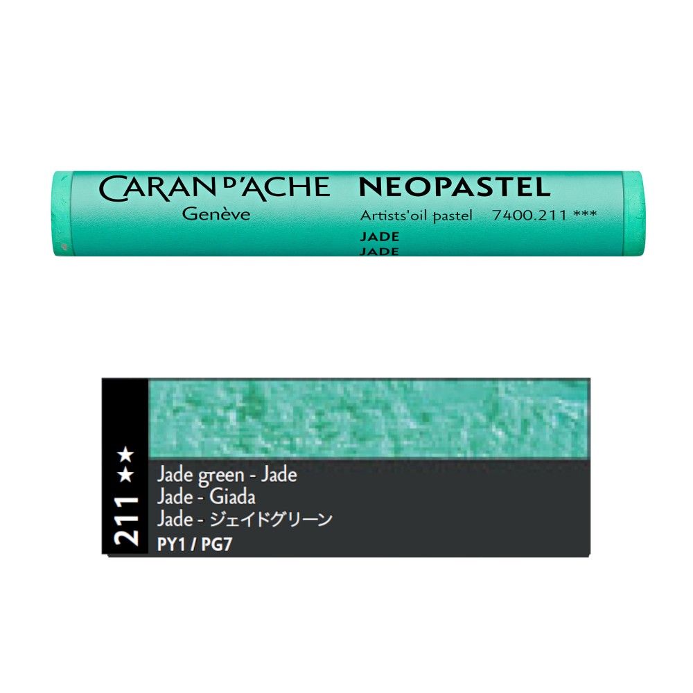 Pastel olejna Neopastel - Caran d'Ache - 211, Jade Green