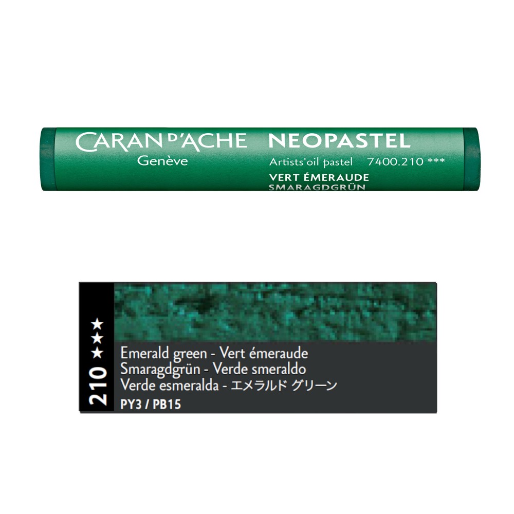 Pastel olejna Neopastel - Caran d'Ache - 210, Emerald Green