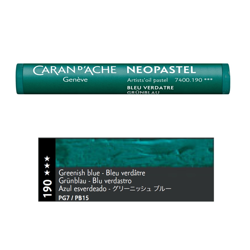 Pastel olejna Neopastel - Caran d'Ache - 190, Greenish Blue