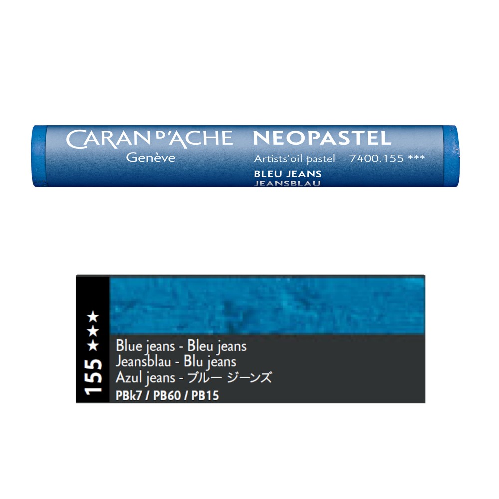 Pastel olejna Neopastel - Caran d'Ache - 155, Blue Jeans
