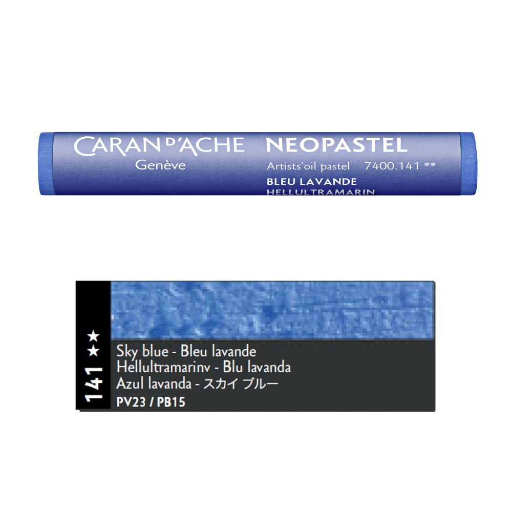 Neopastel Artists' oil pastel - Caran d'Ache - 141, Sky Blue